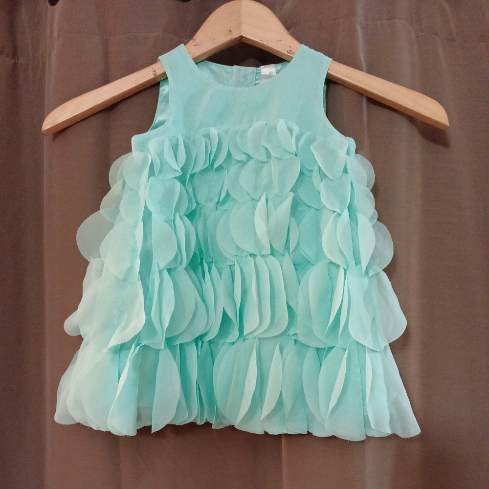 Girls Cherokee blue ruffle dress size 18 months